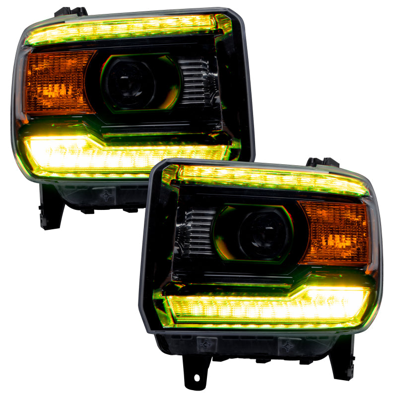 Oracle 14-15 GMC Sierra Headlight DRL Upgrade Kit - ColorSHIFT w/ Simple Controller