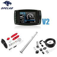 DPF/DEF/EGR/CCV Delete 2011-2019 6.7L Powerstroke All-in-One Kit Ford F250 F350 F450 | SPELAB - Tuner V2+CCV Reroute Kit / EGR Delete Kit Red / DPF -4''(2011-2019)