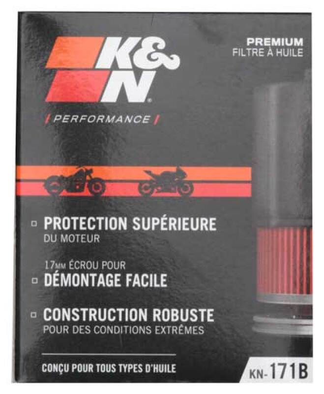 K&N Harley-Davidson / Buell 3in OD x 4.063in H Black Oil Filter
