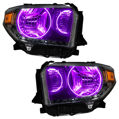 Oracle 14-17 Toyota Tundra SMD HL - Dual Halo Kit - ColorSHIFT w/ Simple Controller