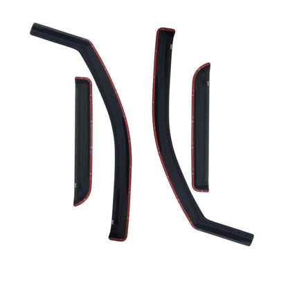 Westin 2002-2008 Dodge Ram Quad Cab (4 DR) In-Channel Wind Deflector 4pc - Smoke