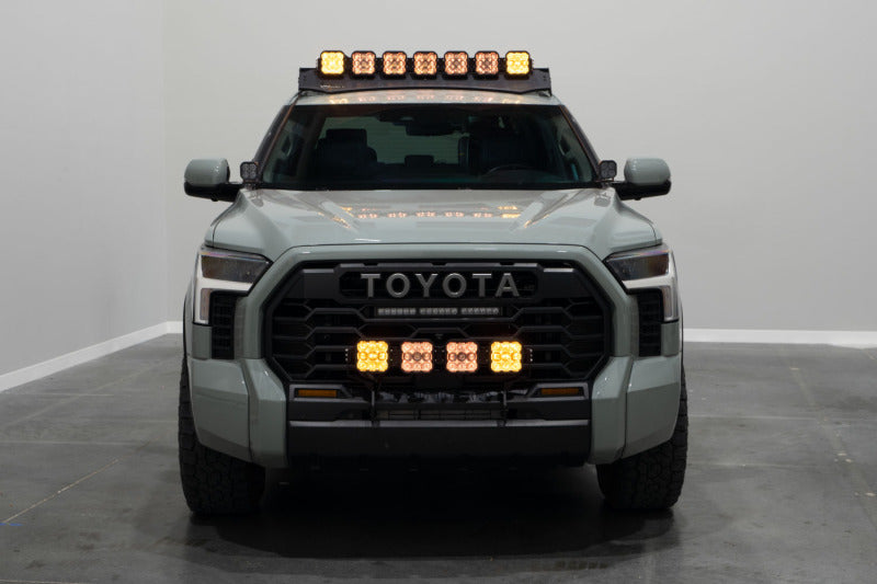 Diode Dynamics 2022 Toyota Tundra SS5 Grille CrossLink Lightbar Kit - Sport Yellow Combo