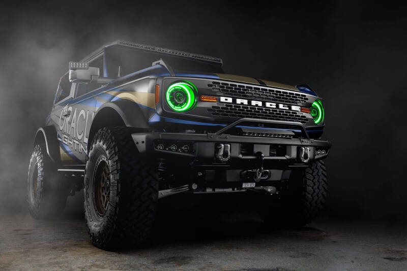 Oracle 2021+ Ford Bronco Oculus Bi-LED Projector Headlights - ColorSHIFT LED