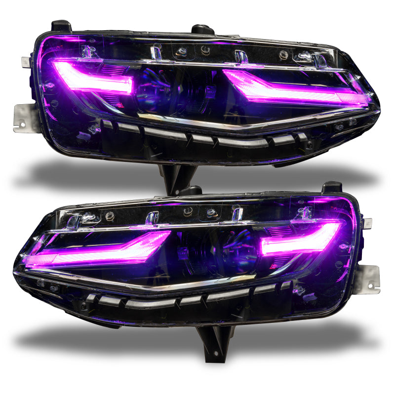 Oracle 19-21 Chevy Camaro LS/LT RGB+A Headlight DRL Kit - ColorSHIFT w/ RF Controller
