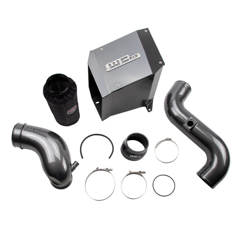 Wehrli 2004.5-2005 LLY Duramax 4in Intake Kit with Air Box Stage 2 Gloss Black