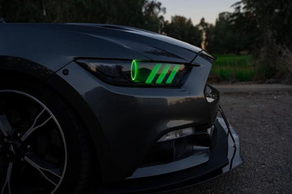 Oracle 15-17 Ford Mustang V6/GT/Shelby DRL w/ Halo Kit - ColorSHIFT w/o Controller