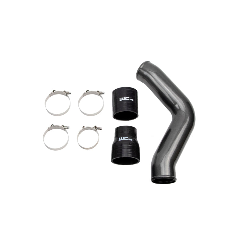 Wehrli 13-18 Cummins 6.7L Driver Side 3.5in Intercooler Pipe - Cat Yellow