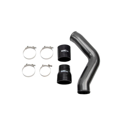 Wehrli 13-18 Cummins 6.7L Driver Side 3.5in Intercooler Pipe - Cat Yellow