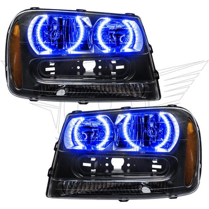 Oracle 02-09 Chevrolet Trail Blazer LED Headlight Halo Kit - Blue