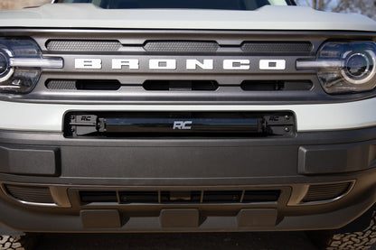 20 Inch Black Series LED Light Bar | Single Row | Cool White DRL