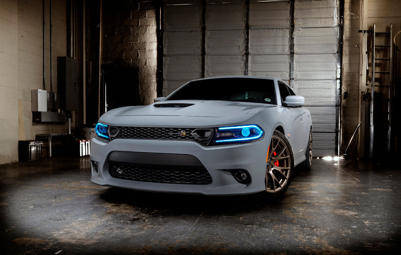 Oracle 15-21 Dodge Charger RGB+W DRL Headlight DRL Kit - ColorSHIFT w/ Simple Controller