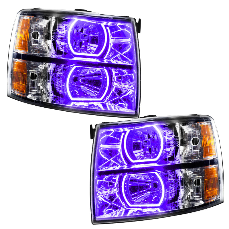 Oracle 07-13 Chevrolet Silverado SMD HL - Square Style - ColorSHIFT w/ Simple Controller