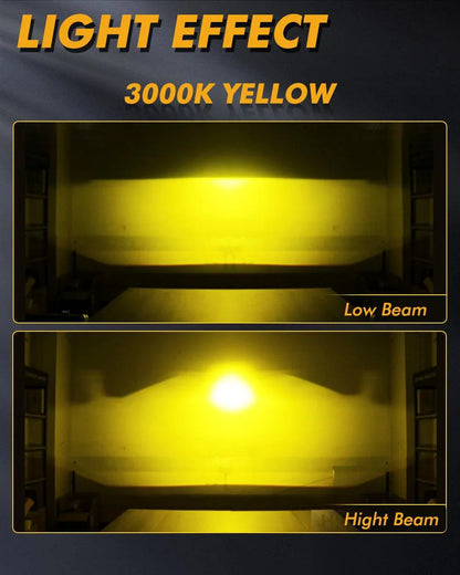 3 Inch 104W Bi-LED Projector Lens Fog Light 3-Colors Switchback for 2012-2022 Toyota Tacoma/ 2010-2022 Toyota 4Runner / 2014-2022 Toyota Tundra