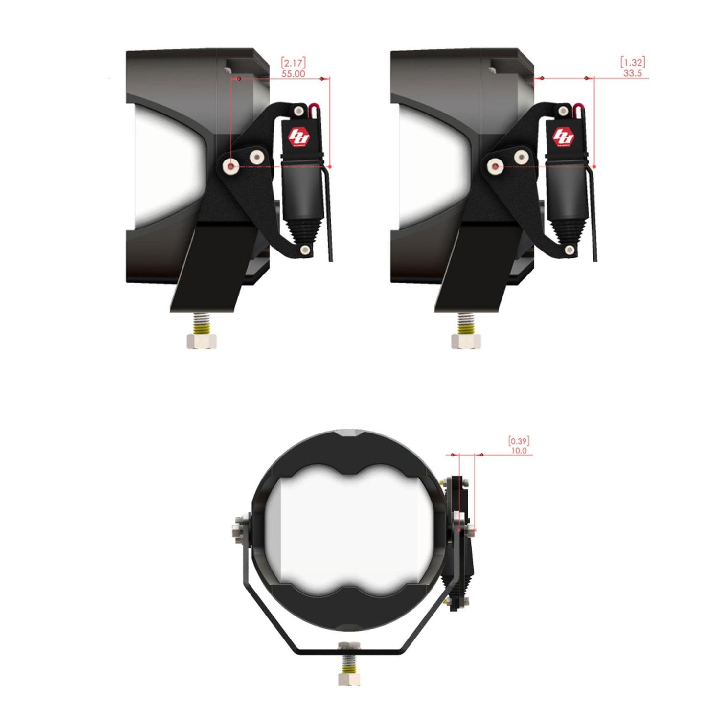Reflex Light Actuator Kit LP4/LP6/LP9/XL-M Housing Baja Designs