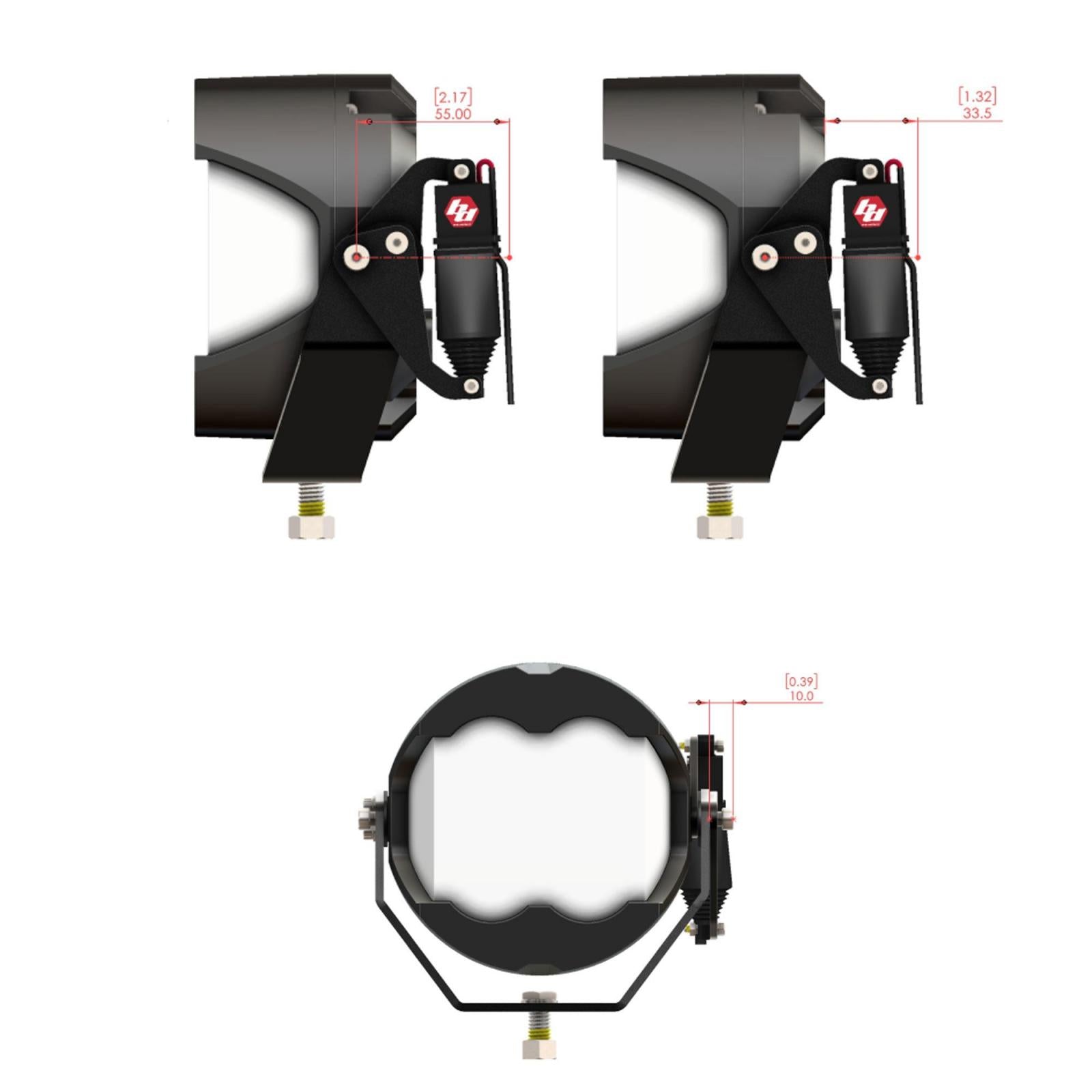 Reflex Light Actuator Kit LP4/LP6/LP9/XL-M Housing Baja Designs