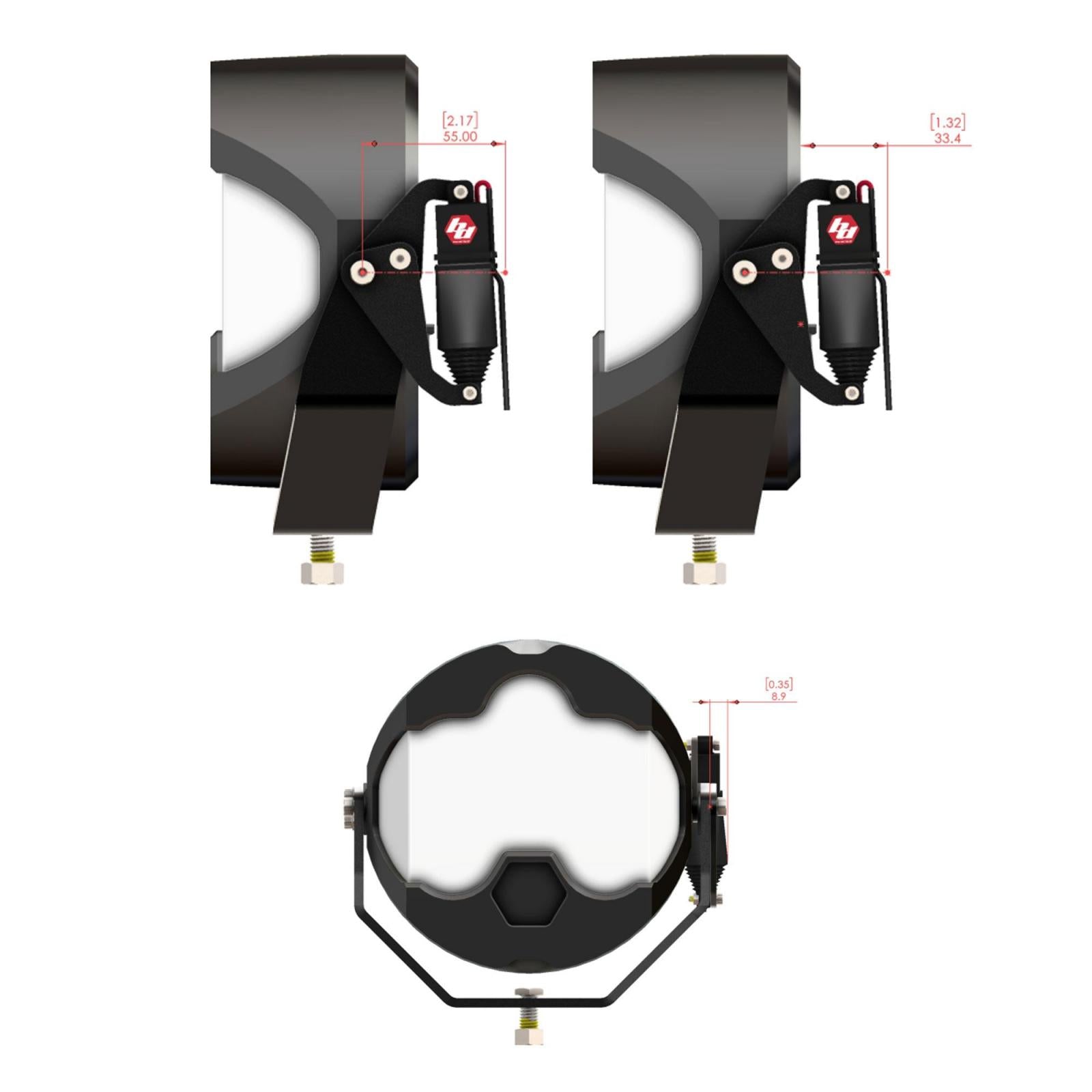 Reflex Light Actuator Kit LP4/LP6/LP9/XL-M Housing Baja Designs