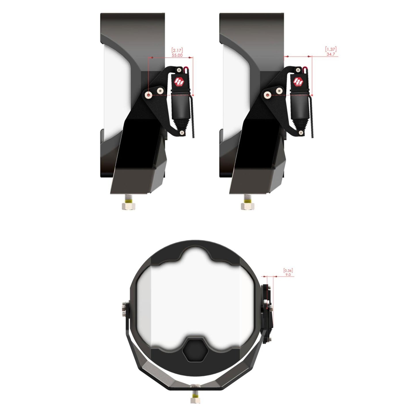 Reflex Light Actuator Kit LP4/LP6/LP9/XL-M Housing Baja Designs