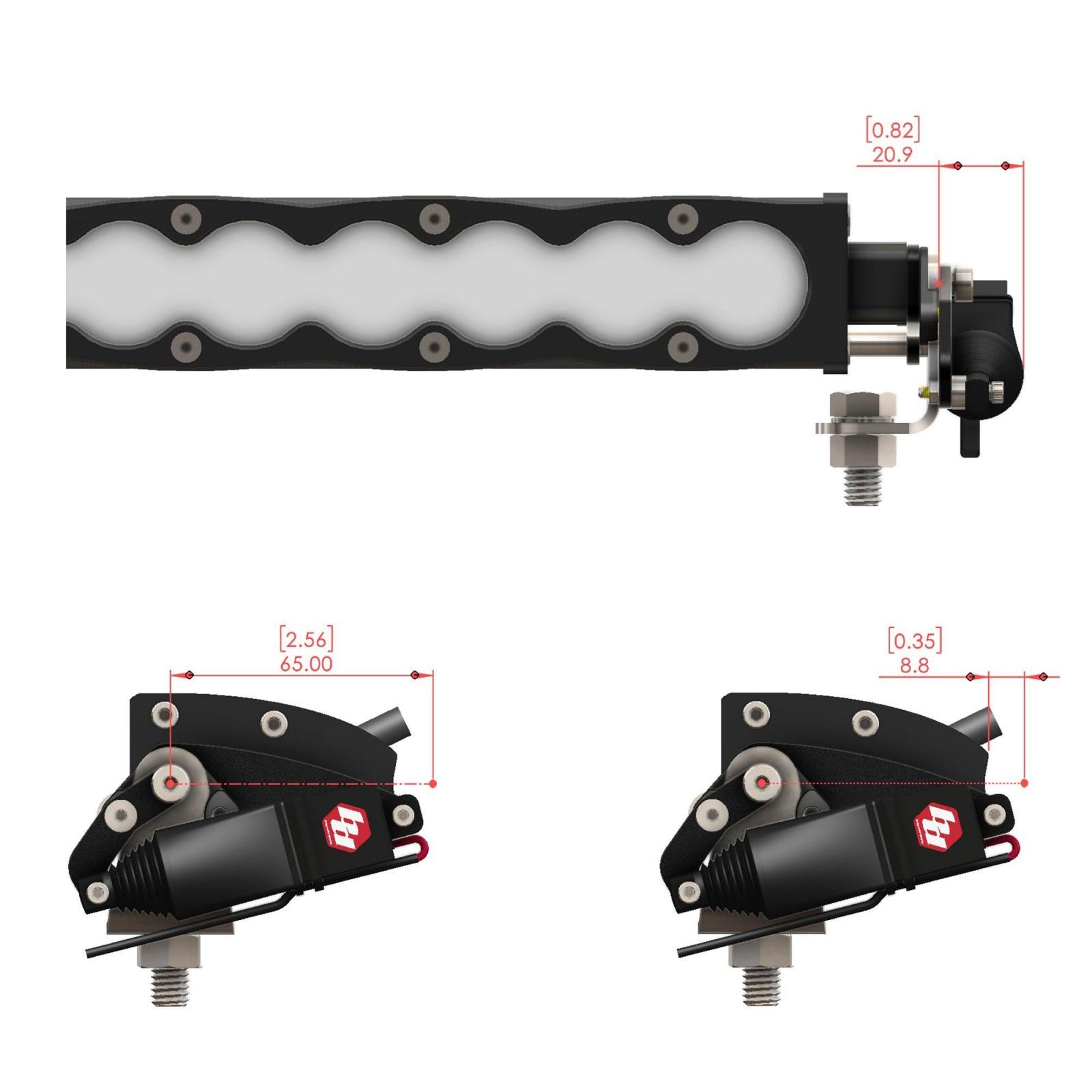 Reflex Light Actuator Kit S8 Double 20 Inch Light Bar Baja Designs