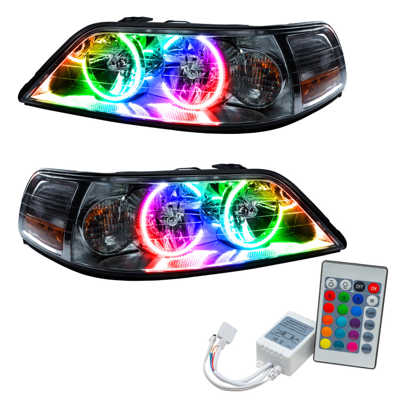 Oracle 05-11 Lincoln Town Car SMD HL (Non-HID) - ColorSHIFT w/ Simple Controller
