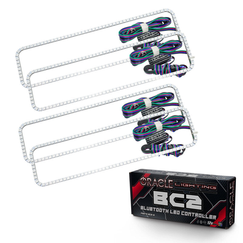 Oracle Chevrolet CK 87-99 Dual Halo Kit - ColorSHIFT w/ BC1 Controller