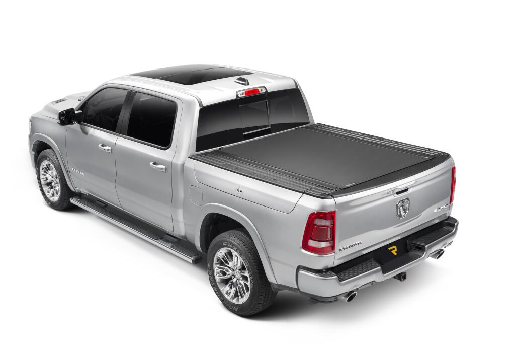 Revolver X4s Hard Rolling Truck Bed Cover 2019-2026 (New Body Style) Ram 5 Foot 7 Inch Bed with RamBox with or without Multifunction Tailgate BAK