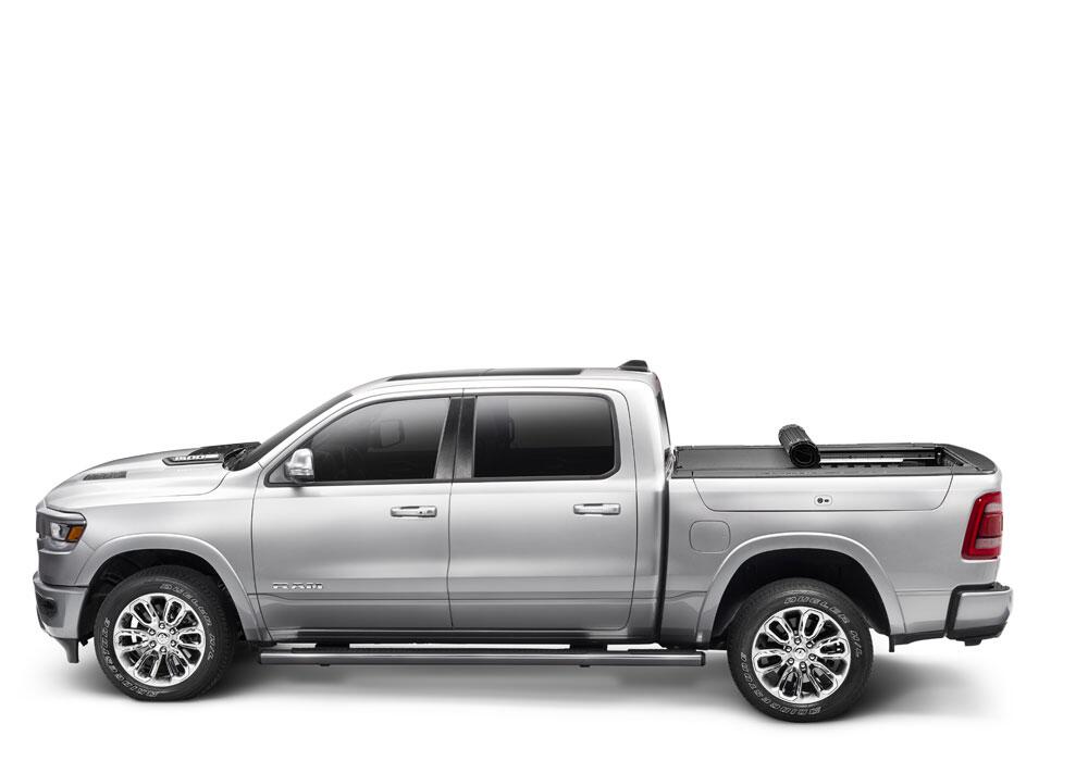 Revolver X4s Hard Rolling Truck Bed Cover 2019-2026 (New Body Style) Ram 5 Foot 7 Inch Bed with RamBox with or without Multifunction Tailgate BAK