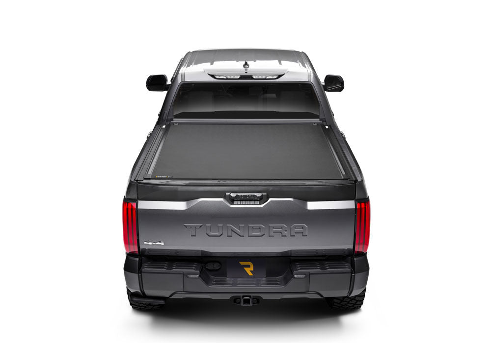 Revolver X4ts Hard Rolling Truck Bed Cover 2007-2021 Toyota Tundra 5 Foot 6 Inch Bed without Deck Rail System without Trail Special Edition Storage Boxes BAK
