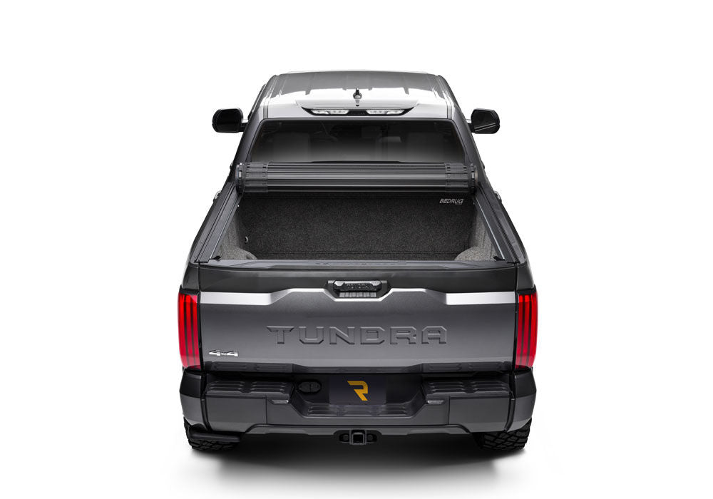 Revolver X4ts Hard Rolling Truck Bed Cover 2007-2021 Toyota Tundra 5 Foot 6 Inch Bed without Deck Rail System without Trail Special Edition Storage Boxes BAK