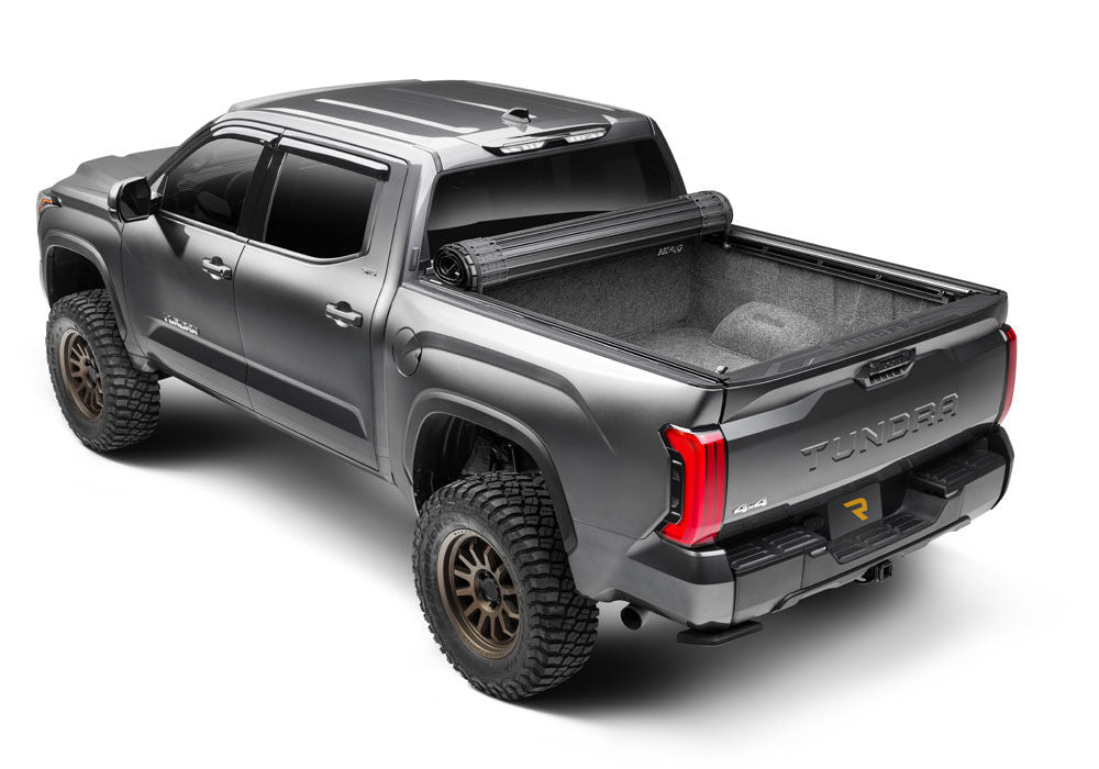 Revolver X4ts Hard Rolling Truck Bed Cover 2022-2026 Toyota Tundra 6 Foot 7 Inch Bed with or without Deck Rail System without Trail Special Edition Storage Boxes BAK