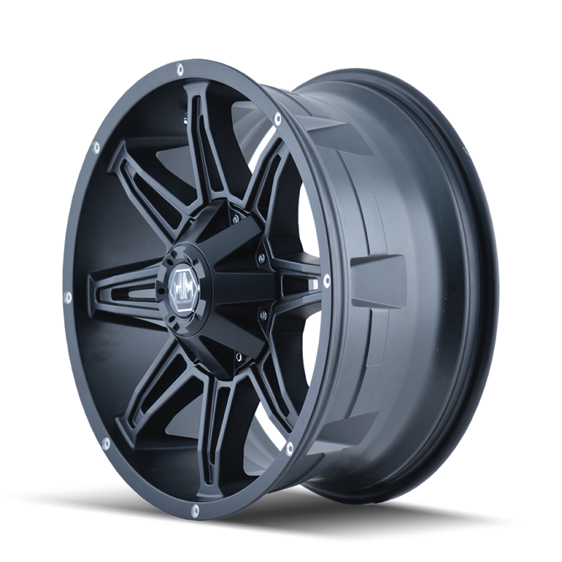 Mayhem 8090 Rampage 20x10 / 8x165.1 BP / -25mm Offset / 130.8mm Hub Matte Black Wheel