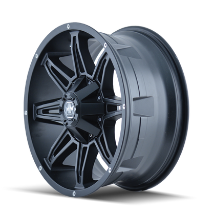 Mayhem 8090 Rampage 20x10 / 8x165.1 BP / -25mm Offset / 130.8mm Hub Matte Black Wheel