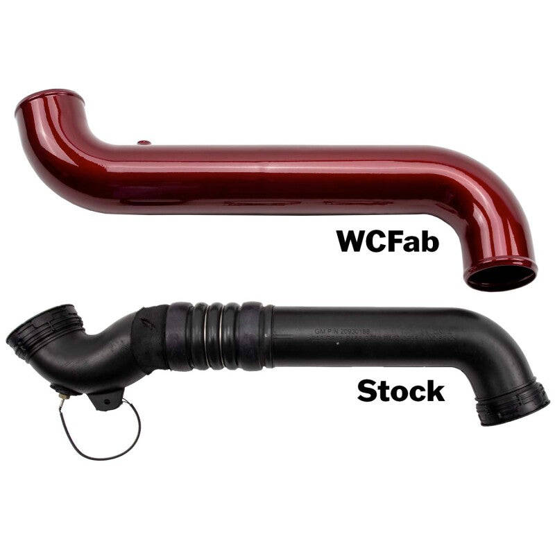 Wehrli 11-16 GM Duramax LML Passenger Side 3.5in Intercooler Pipe - Sparkle Copper