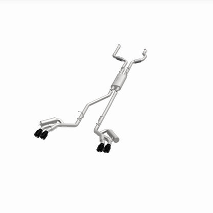 MagnaFlow 20-21 Ford Explorer 3.0L V6 Dual Exit Quad Black Chrome Tip Street Series Cat-Back Exhaust