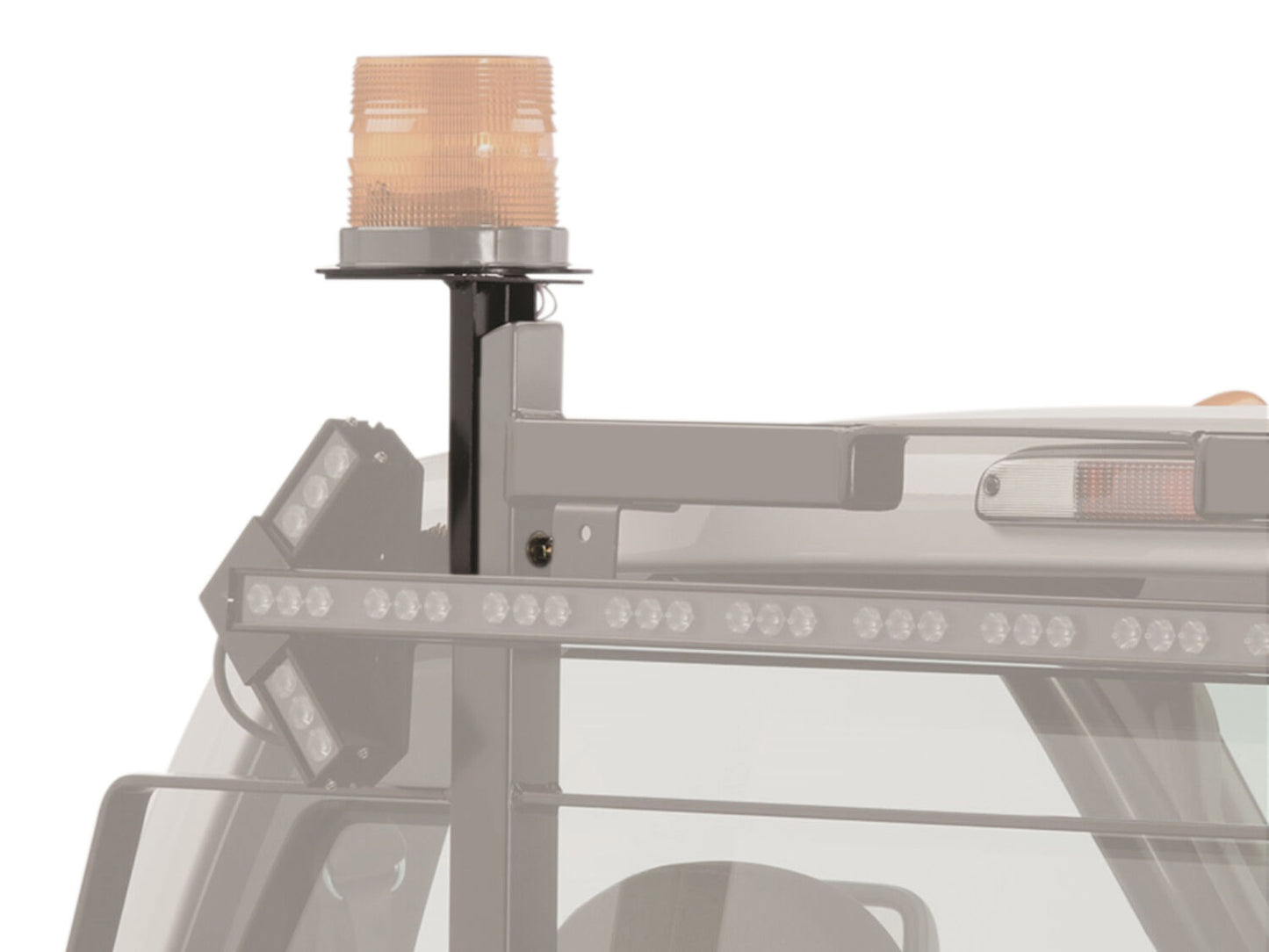 Utility Light Bracket Universal 6.5 Inch Base Drivers Side Backrack