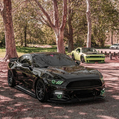Oracle 15-17 Ford Mustang V6/GT/Shelby DRL w/ Halo Kit - ColorSHIFT w/o Controller