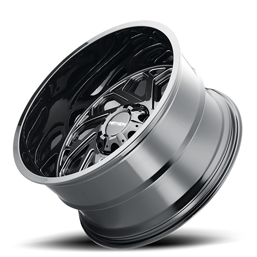 Mayhem Offroad Wheels Essex 8112 22x12 Milled Spokes Black Cast Aluminum