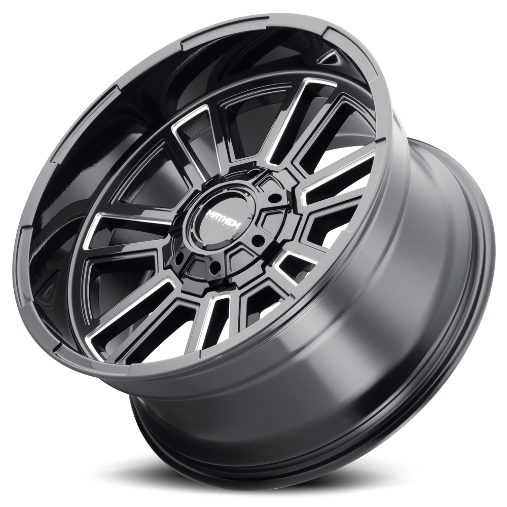 Mayhem Offroad Wheels Apollo 8115 GB-M 20x9 Milled Gloss Black Cast Aluminum