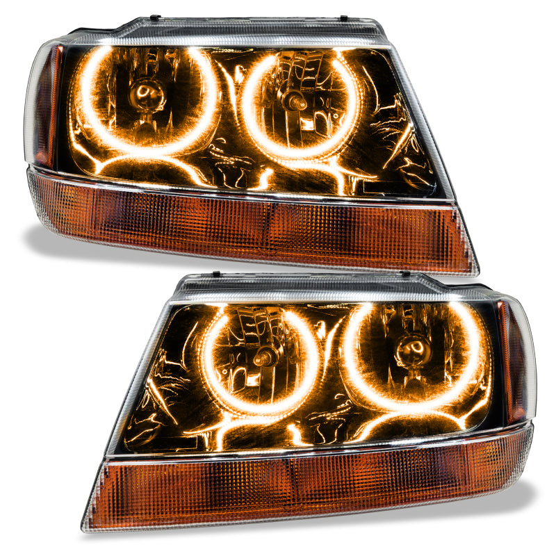 Oracle 99-04 Jeep Grand Cherokee SMD HL - Black - ColorSHIFT