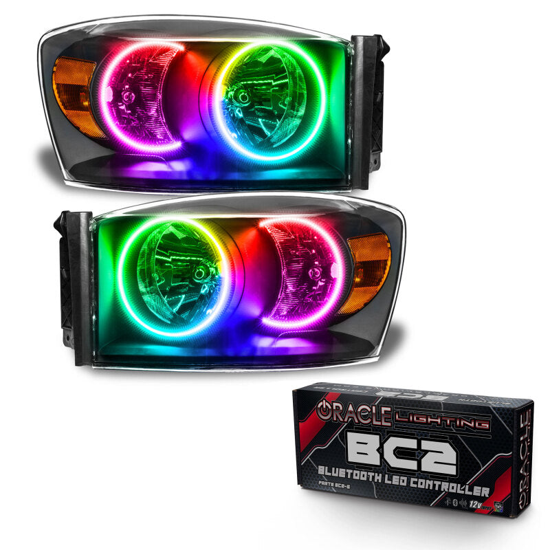 Oracle 07-08 Dodge Ram SMD HL - Black - ColorSHIFT w/ BC1 Controller