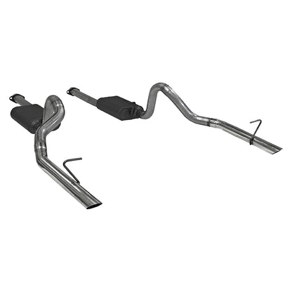 American Thunder Cat-Back Exhaust System 1986-1993 Ford Mustang Lx With 5.0L Engine Fits Coupes And Convertibles. Also Fits 1986 Ford Mustang Gt With 5.0L Engine Aggressive Sound Flowmaster