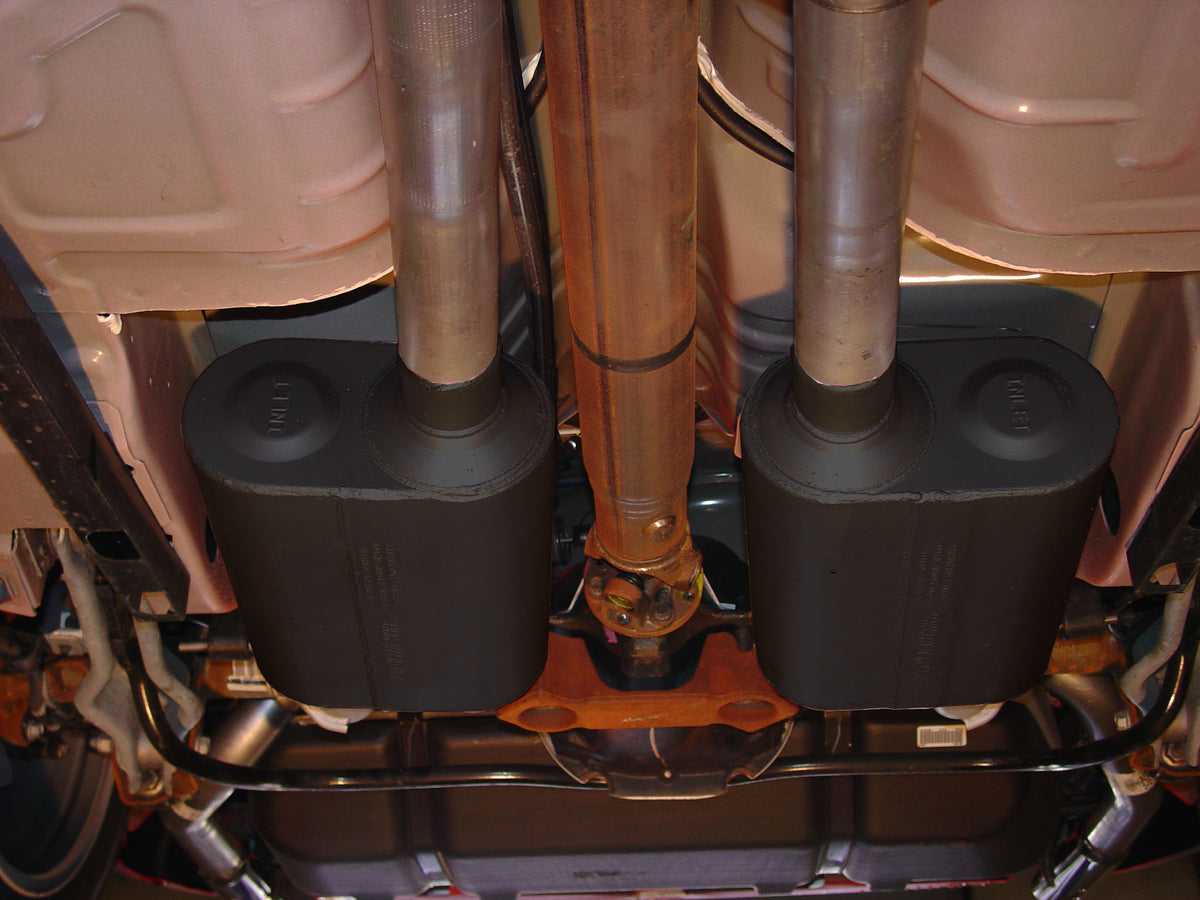 American Thunder Cat-Back Exhaust System 1999-2004 Ford Mustang Gt, Mach1 And Bullitt With 4.6L Sohc Engine, Stainless Steel Aggressive To Moderate Sound Flowmaster