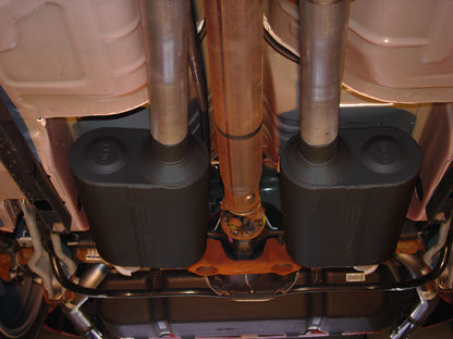 American Thunder Cat-Back Exhaust System 1999-2004 Ford Mustang Gt, Mach1 And Bullitt With 4.6L Sohc Engine, Stainless Steel Aggressive To Moderate Sound Flowmaster
