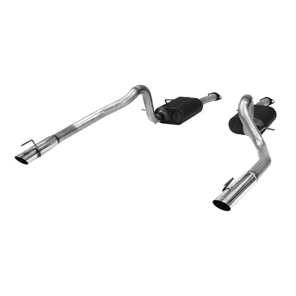 American Thunder Cat-Back Exhaust System 1999-2004 Ford Mustang Gt, Mach1 And Bullitt With 4.6L Sohc Engine, Stainless Steel Aggressive To Moderate Sound Flowmaster