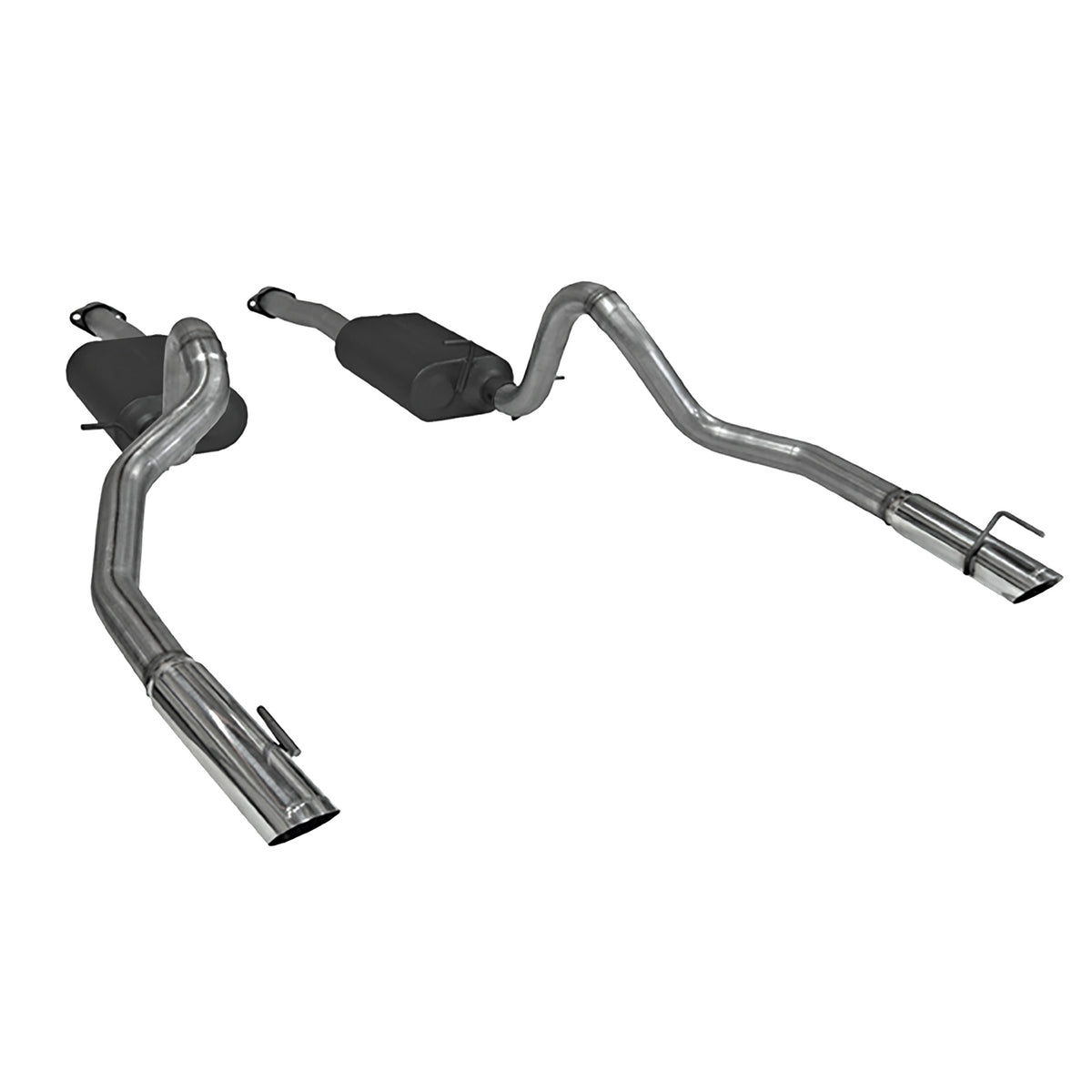 American Thunder Cat-Back Exhaust System 1999-2004 Ford Mustang Gt, Mach1 And Bullitt With 4.6L Sohc Engine, Stainless Steel Aggressive To Moderate Sound Flowmaster