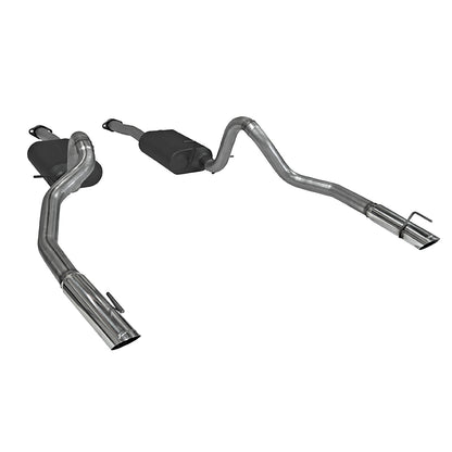 American Thunder Cat-Back Exhaust System 1999-2004 Ford Mustang Gt, Mach1 And Bullitt With 4.6L Sohc Engine, Stainless Steel Aggressive To Moderate Sound Flowmaster