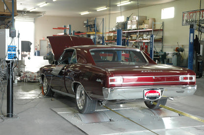 American Thunder Crossmember-Back Exhaust System Fits 1964-1967 GM A-Body With V8 Engine, 2.5 Inch Stainless Steel Pipes Aggressive To Moderate Sound Flowmaster