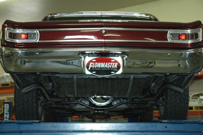 American Thunder Crossmember-Back Exhaust System Fits 1964-1967 GM A-Body With V8 Engine, 2.5 Inch Stainless Steel Pipes Aggressive To Moderate Sound Flowmaster