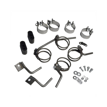 American Thunder Crossmember-Back Exhaust System Fits 1964-1967 GM A-Body With V8 Engine, 2.5 Inch Stainless Steel Pipes Aggressive To Moderate Sound Flowmaster