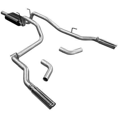 American Thunder Cat-Back Exhaust System Fits 2006-2008 Dodge Ram 1500 With 5.7L Hemi Engine, Dual Side Or Rear Exit, Stainless Steel Aggressive To Moderate Sound Flowmaster