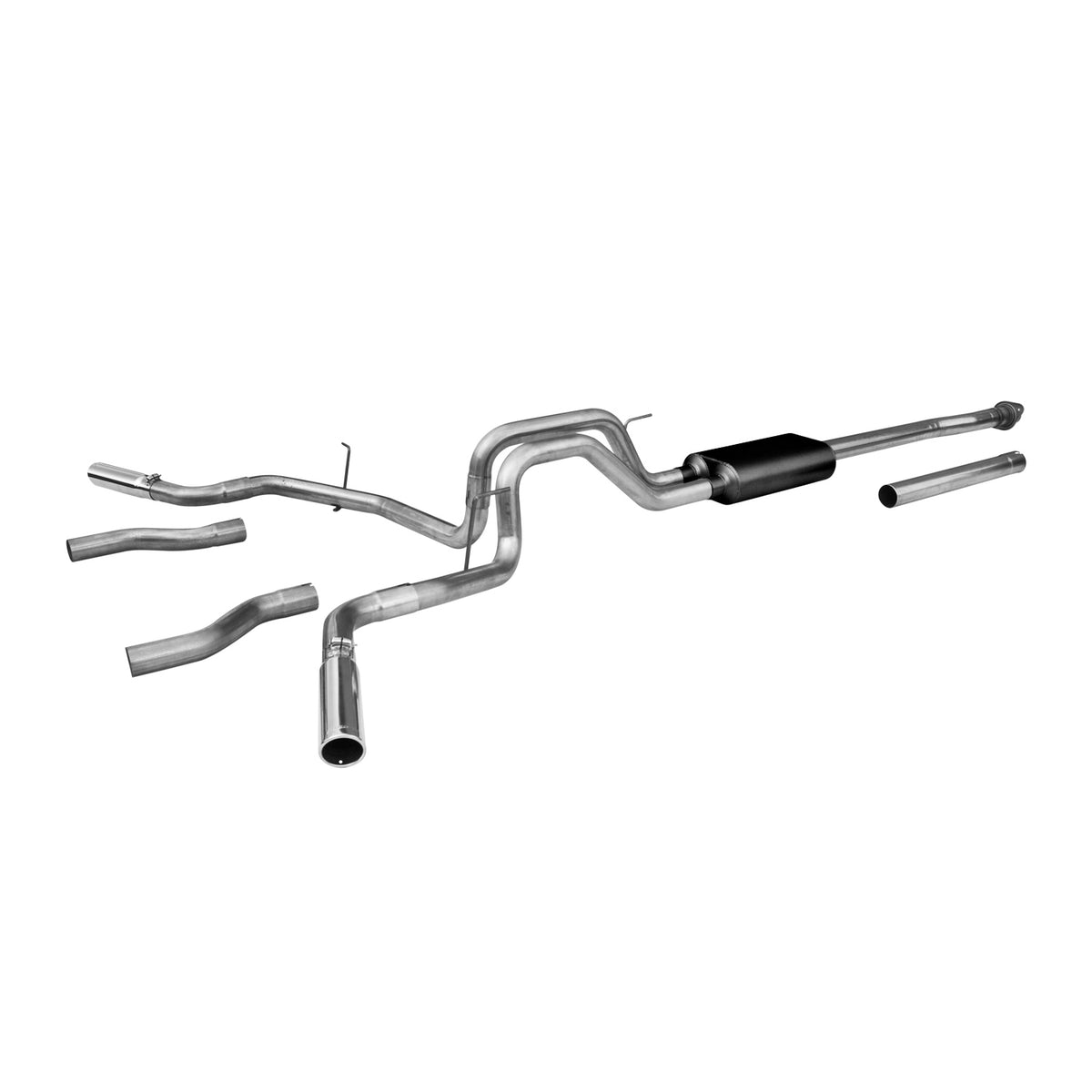 Force Ii Cat-Back Exhaust System 2009-2014 Ford F-150 With 4.6L, 5.0L Or 5.4L Engine Fits 2/4 Wheel Drive And All Wheelbases Moderate Sound Flowmaster